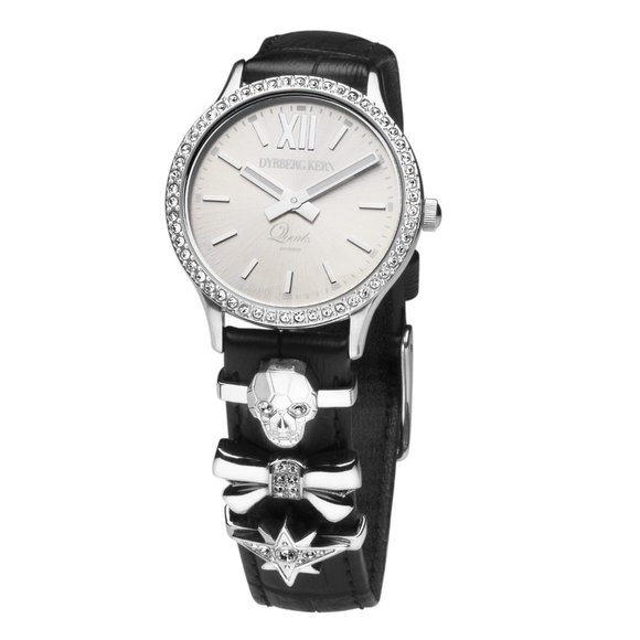 Dyrberg/Kern Emotion watch with removable charms and silver sunray face - Picture 3 of 9
